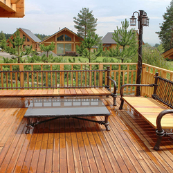 Luxusn� exteri�rov� sedenie - kovan� st�l s kame�om, lavi�ky a svietidl�