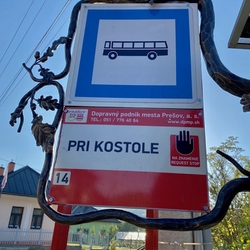 Umeleck� ozna�enie zast�vky MHD 