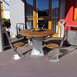 Modern� sedenie na terase - nerezov� luxusn� n�bytok